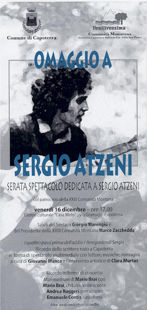 Locandina: Omaggio a Sergio Atzeni