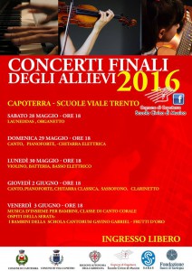 Scuola Civica di Musica Concerti Finali anno accademico 2015/2016